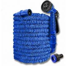 Tuyau d'arrosage, 100ft/30m Tuyau d'arrosage Extensible Tuyau Flexible Tuyau Extensible avec 7 Têtes de Pulvérisation Multifonctionnelles pour