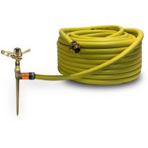 Alfaflex - Kit d'arrosage 350 m² avec arroseur à batteur