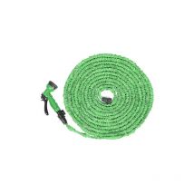 Tuyau D'Arrosage Extensible,100FT Tuyau Arrosage Flexible, Rétractable tuyau d'arrosage universel avec 7 Fonctions Pistolet, Tuyau d'arrosage pour