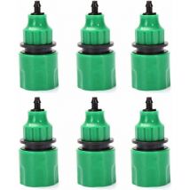 Tuyau D'Arrosage Tuyau Un Sens Adaptateur Robinet Raccord Raccord Pour Irrigation Lot De 6