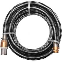 Torana - Tuyau d'aspiration avec raccords en laiton 15 m 25 mm Noir