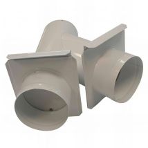 Tuyau De Bifurcation Avec Obturation Entrée 120 Sortie 120/120 Mm - Ab-am120 120/120 - Holzprofi