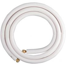Tuyau de Cuivre pour Climatiseur - 1/4 & 3/8 - 4M - Avec un Bobine Isolante - Câble hvac - Canalisations Costumes ou Complets