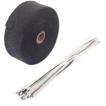 Jeffergarden Tuyau de descente de collecteur d'échappement thermique de 10 m avec tuyau de 10 attaches de cble