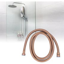Tuyau de douche en acier inoxydable flexible pour chauffe-eau de salle de bain 1.5 Mètre Rose Gold- Trimec