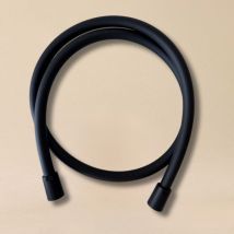 Aquacraft - Tuyau de douche 100 51050125-01 125 cm, 2000 " avec cône pivotant, noir mat