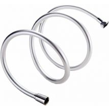 Ahlsen - Tuyau de douche - Remplacement de tuyau de douche en pvc de 2 m, anti-torsion et anti-torsion, chromé