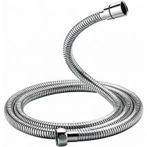 Dazzler - Tuyau de douche universel (G1/2 pouces, 1,5 m), tuyau de douche anti-torsion et anti-torsion, acier inoxydable/chrome