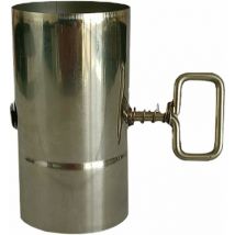 Tuyau de poêle extérieur, Conduit de cheminée réglable en Acier Inoxydable, Tuyau de cheminée de Chauffage au Bois pour Le Camping et l'intérieur,
