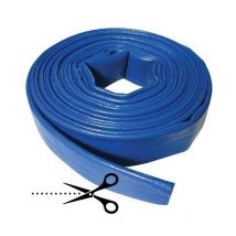 Suinga - Tuyau de refoulement 25mm, coupe au mètre, en polyester pvc bleu, layflat en caoutchouc pour incendies, construction