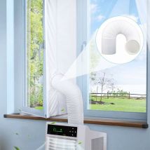 Tuyau de vidange de climatiseur mobile, tuyau de vidange flexible en pvc pour climatiseur mobile (blancsens de rotation droite Ø15cm300cm)