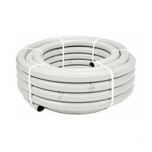 Reporshop - Tube de drain pvc 32x27 Blanco 25 mètres
