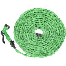 Tuyau d'eau de jardin télescopique vert 175FT 17,5 m de long, 52,5 m après extension