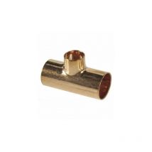 Tuyau droit raccord cuivre soudure tee installation d'eau 28x18x28mm commune