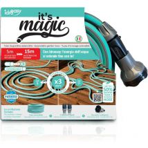 Tuyau d'Arrosage Anti Torsion Idroeasy Magic Soft Smart 15 Mètres Eau Jardin Irrigation Pipe Antinœud