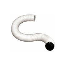 Tuyau flexible élevé en aluminium extensible jusqu'à 30 cm 120mm white - white