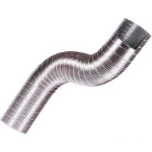 Tuyau flexible élevé en aluminium extensible jusqu'à 30 cm 120mm grey - grey