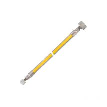 Tuyau flexible ondulé en acier inoxydable type mws, G1/4 'filetage gauche-écrou-tournant x femelle Rp1/2', longueur 1000mm