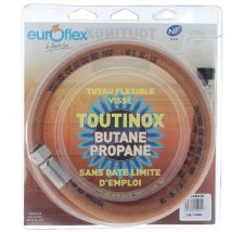Euroflex - Tuyau gaz butane/propane 1m durée de vie illimité BI100KX41