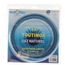 Tuyau gaz naturel 1.5m durée de vie illimité Euroflex NI150KX35 Euroflex