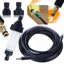 Tuyau haute pression Rosfix 10 m Click-Click pour nettoyeur haute pression Kärcher K2 K3 K4 K5 K6 K7 + Filtre à eau universel pour nettoyeurs haute