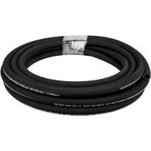 Mophorn - Tuyau hydraulique 3/8 po x 50 pi, tuyau en caoutchouc enroulé 4800 psi avec 2 tresses en acier haute résistance, tuyau flexible en vrac -20