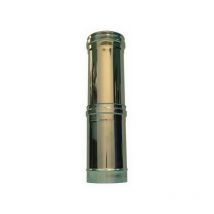 Cheminee double paroi isole element telescopique inox dn 350/400