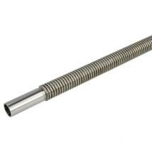 Tuyau ondulé inox DN16 800 mm manchon Ø 18 mm des deux côtés