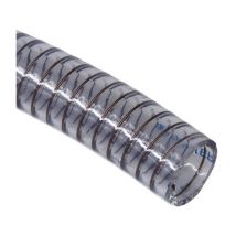 Orangemarine - Tuyau plastique transparent aspiration spire acier Ø25, le mètre