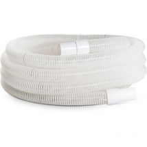 Fitt evapool 38mm 12 m - Tuyau spiralé, flottant pour le Nettoyage des Piscines, avec Manchons, blanc
