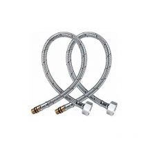 Tuyau pour Robinet Universel G1/2 Tuyau de Raccordement Flexible SUS304 Acier Inoxydable pour Mitigeur Eau Chaude et Froide Evier Cuisine Sall de