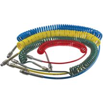 Legris - Tuyau spiralé 1470U, avec raccord r 1/4, Bleu, Diam.ext 6mm, Long. 2m ( Prix pour 1 )