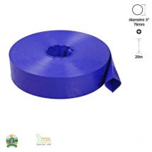 Tuyau évacuation eau gros débit pour pompe de jardin diamètre 3" longueur 50m