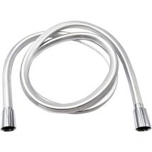 Ferrari Srl - tuyaux de douche simple line - square pvc shower hose simple square l.200 cm pvc silver v. cone at/cone