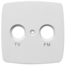 Tv & fm Abdeckung aus Kunststoff für den Innenbereich, in weiß