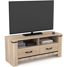 Idmarket - TV-Möbel 113 cm idaho 2 Schubladen zeitgenössisches Design