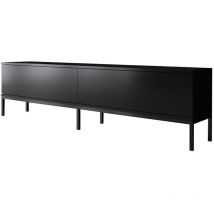 Mobilier1 - TV-Möbel 2 Klapptüren Schwarz B180 cm - lord