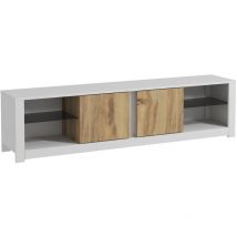 Tv-möbel Aus Holz "aydos" 180 X 35 X 45 Cm - Weiß