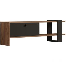 Tv-möbel Aus Holz "ova" - 120 X 25 X 36 Cm - Eicheanthrazit