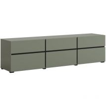 Petits-meubles - TV-Möbel Lilia mit 3 Türen, Grün, 180cm