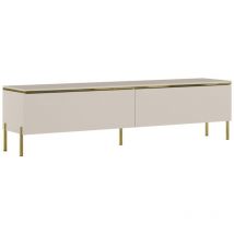 Pascal Morabito - TV-Möbel mit 2 Türen - Beige & Goldfarben - vukia von