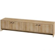 TV-Schrank 4 Türen Eiche Dekor L180 cm - JIMMY