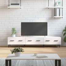 VidaXL TV-Schrank Hochglanz-Weiß 150x36x30 cm Holzwerkstoff