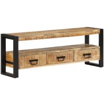 TV-Möbel,TV-Schrank TV-Lowboard für Wohnzimmer TV-Hängeschrank 120x30x45 cm Massivholz Mango -BonneVie88893
