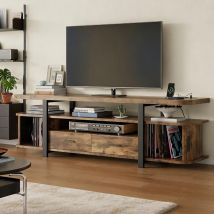 Tv-schrank,166cm Tv Lowboard Mit 2 Schiebetüren Und 2 Schubladen,fernsehschrank Für Tvs Bis 70 Zoll,166 X 40 X 50cm,fernsehtisch Mit Integriertes 