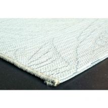 Mastercraft - HomeSpace Direct Leaves Weave Newquay Indoor Outdoor Rug Grey 80x150cm