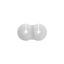 Tycner - Twin Double 8-22mm White Radiator Plastic Pipe Cover Collar