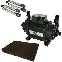 Grundfos - Twin Shower Pump 1.5 Bar Watermill Wasp 50 Niagara + Hoses + Mat