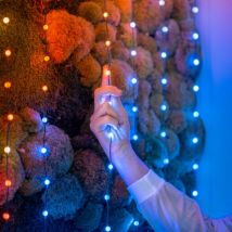 TWINKLY - Guirnalda Estrella conectada IP20 6m 100 LEDS RGB cable verde TWINKLY CANDIES