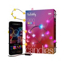 TWINKLY CANDIES Sternenlichterkette IP20 12m 200 RGB-LEDs grünes Draht - TWINKLY